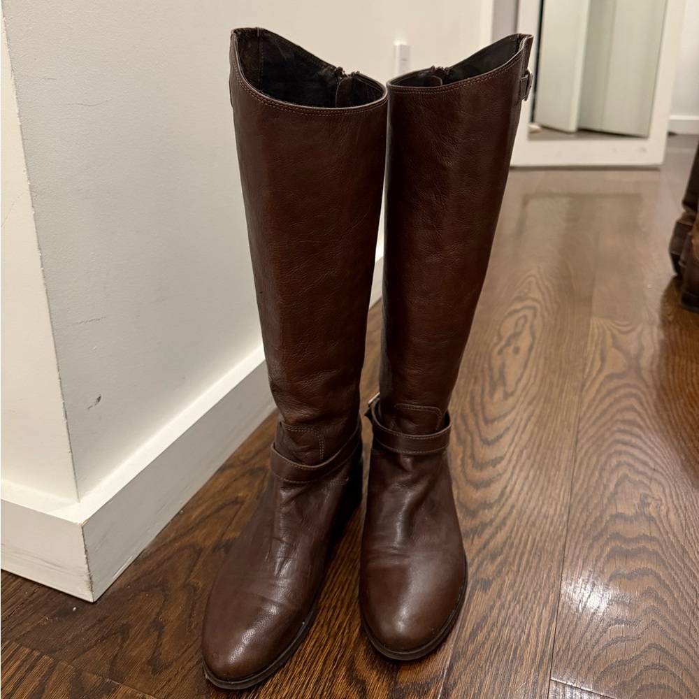 Brown Leather Riding Boots - Picture 6 of 8
